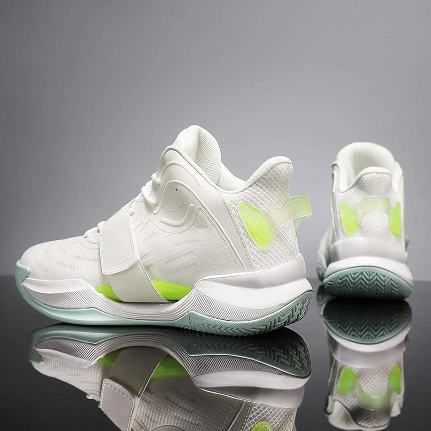 Men Women Fashion Basketball Shoes High Top Running Training Sneakers Breathable Rebound Fitness Tennis Outdoor Casual Walking Sneakers
