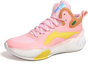 Men Women Non-Slip Basketball Shoes Fashion Breathable Sneakers Cushioning Rebound Sports Running Shoes Street Walking Casual Sports Basketball Shoes