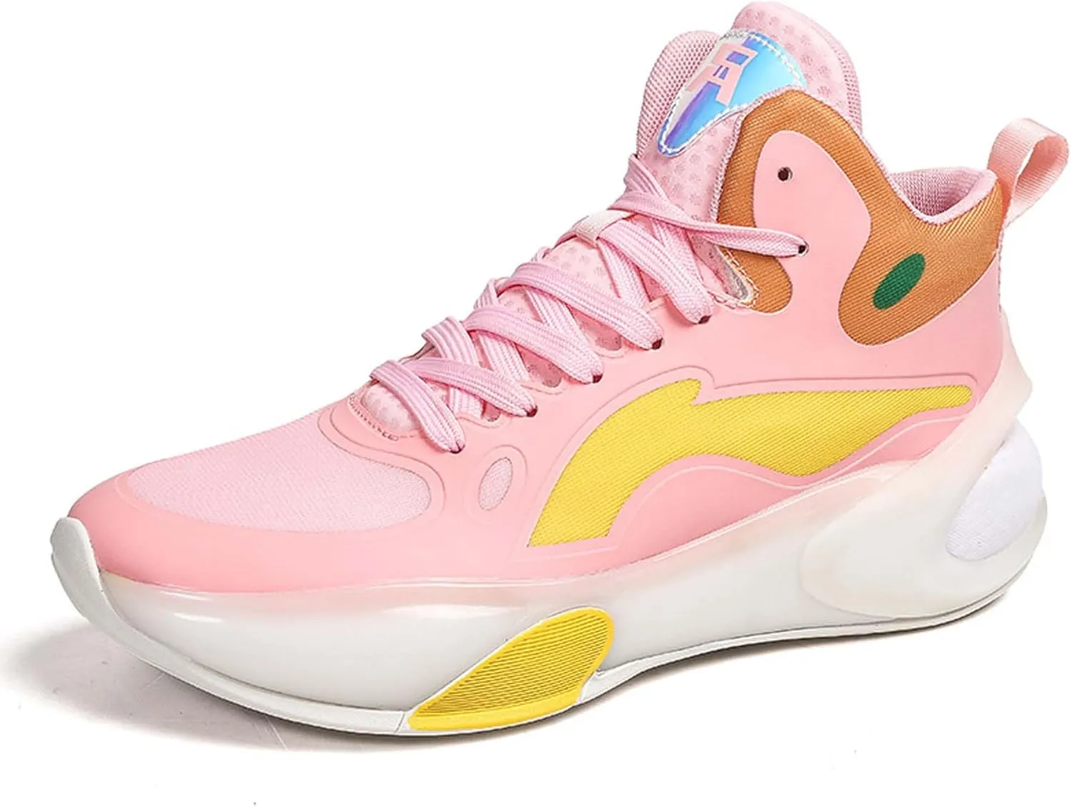 Men Women Non-Slip Basketball Shoes Fashion Breathable Sneakers Cushioning Rebound Sports Running Shoes Street Walking Casual Sports Basketball Shoes