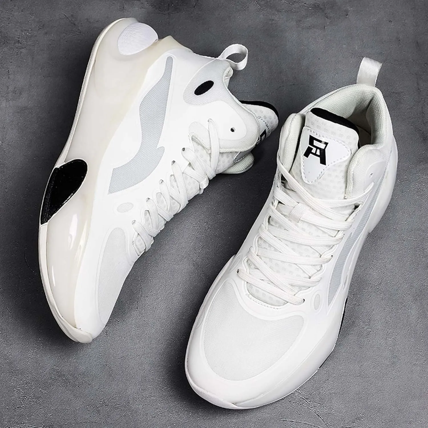 Men Women Non-Slip Basketball Shoes Fashion Breathable Sneakers Cushioning Rebound Sports Running Shoes Street Walking Casual Sports Basketball Shoes