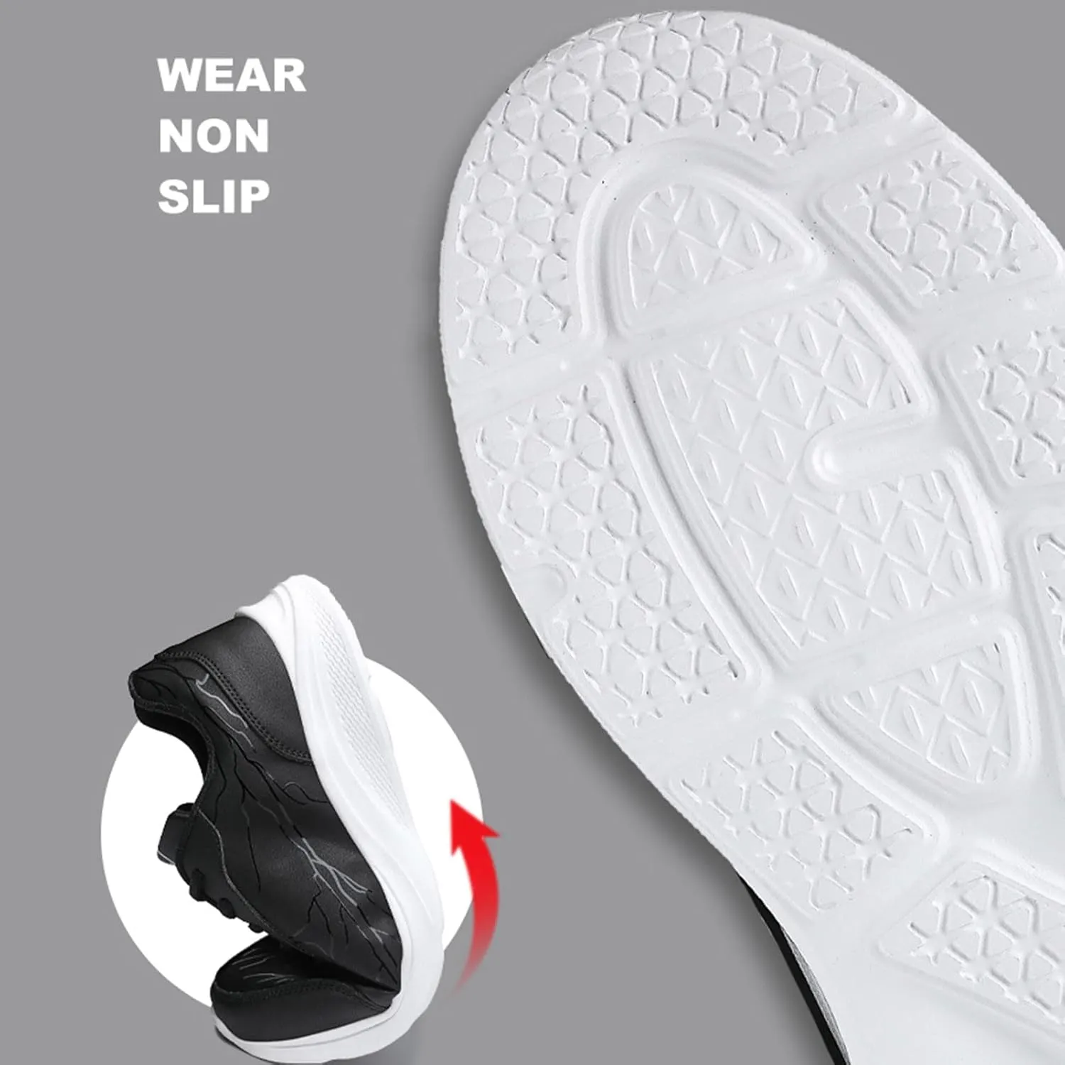 Men's Arch Support Workout Shoes Comfortable Lightweight Casual Walking Shoe Lightweight Diabetic Shoes for Men