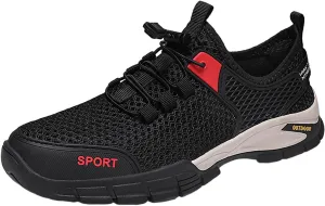 Men's Arch Support Workout Shoes Lace Up Lightweight Breathable Fashion Sneaker Men's Breathable Barefoot Shoes