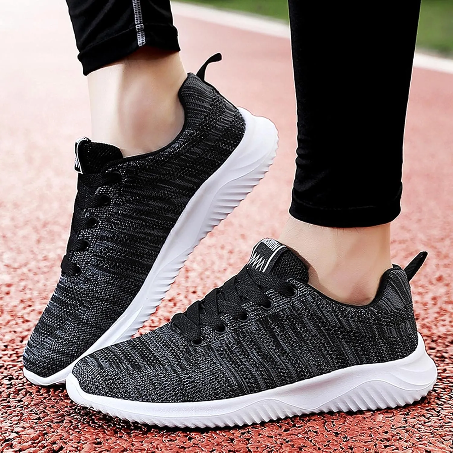 Men's Athletic Running Shoes Lace Up Lightweight Breathable Fashion Sneaker Lightweight Diabetic Shoes for Men