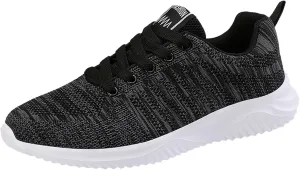 Men's Athletic Running Shoes Lace Up Lightweight Breathable Fashion Sneaker Lightweight Diabetic Shoes for Men