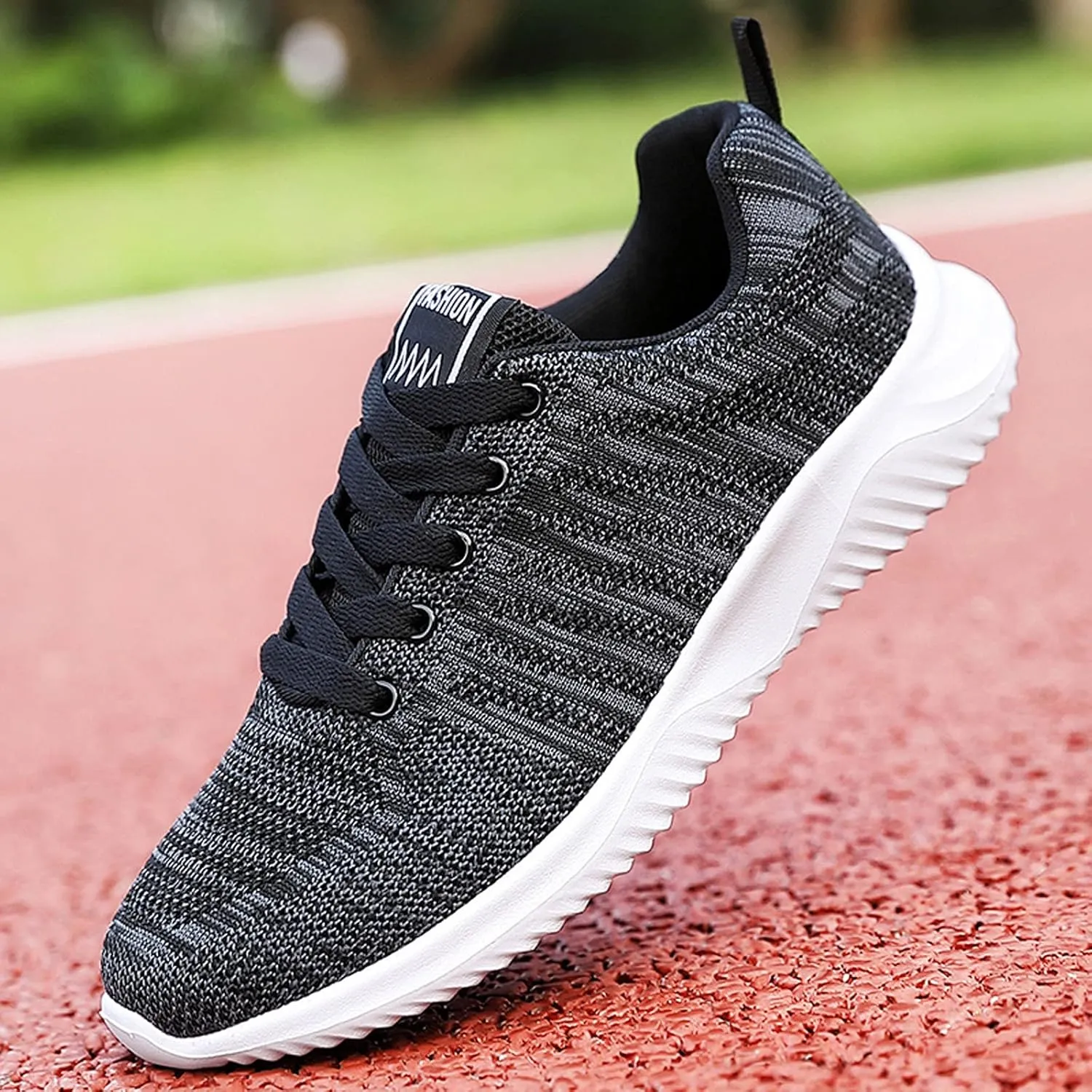 Men's Athletic Running Shoes Lace Up Lightweight Breathable Fashion Sneaker Lightweight Diabetic Shoes for Men