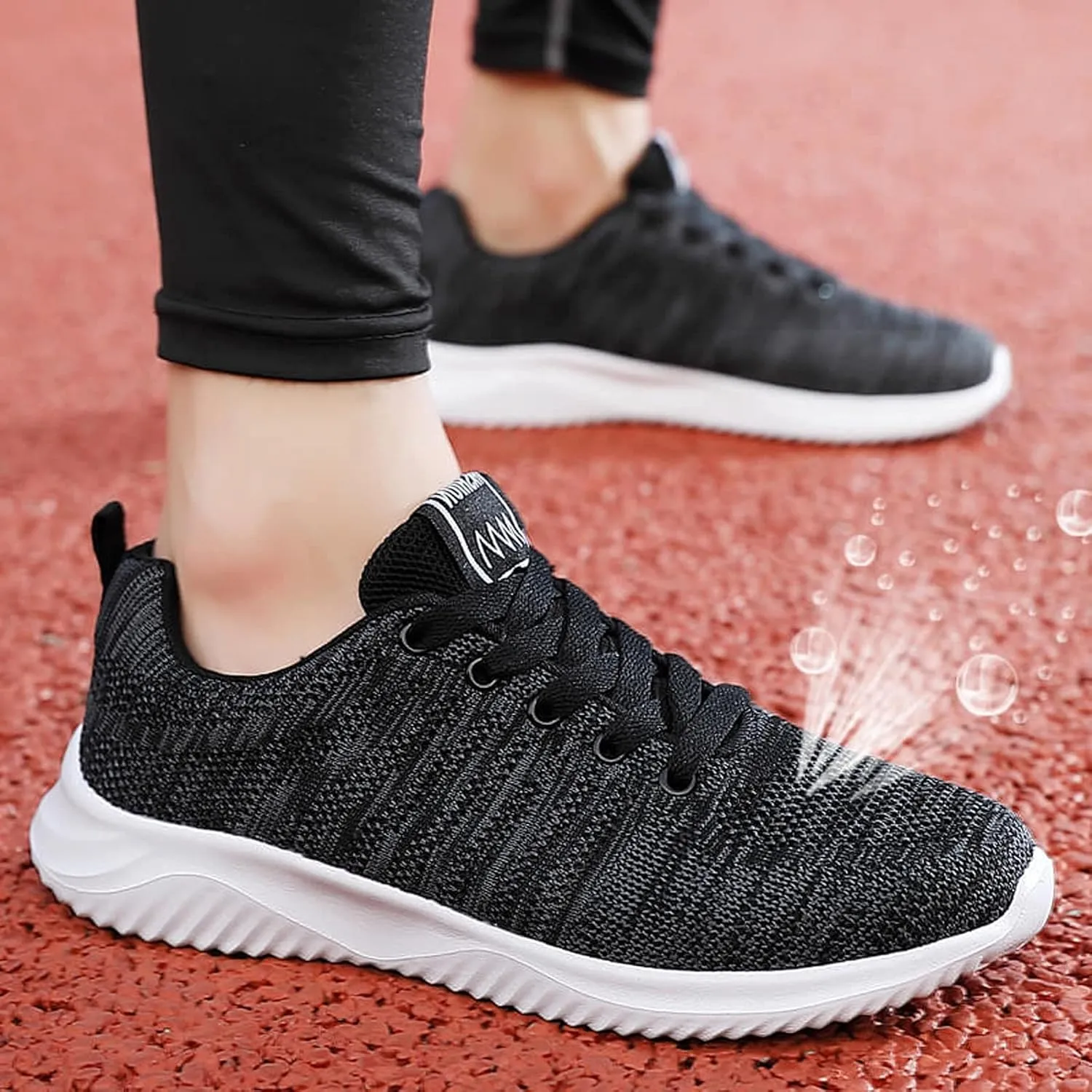 Men's Athletic Running Shoes Lace Up Lightweight Breathable Fashion Sneaker Lightweight Diabetic Shoes for Men