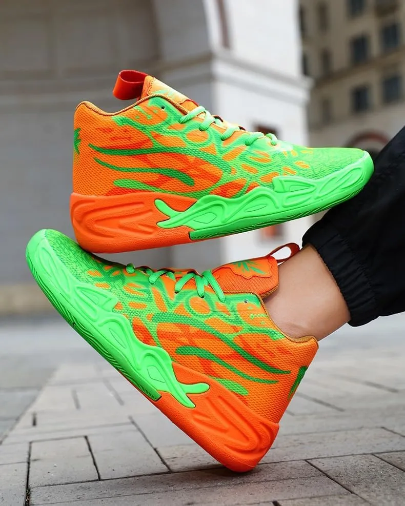 Men's Basketball Shoes Anti Slip Wear-Resistant Shock-Absorbing Breathable Multi-Directional Grip Sports Training Boots