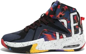 Men's Basketball Shoes with High Top Mesh Breathable Grip Anti Slip Wear-Resistant Sports Training Boots