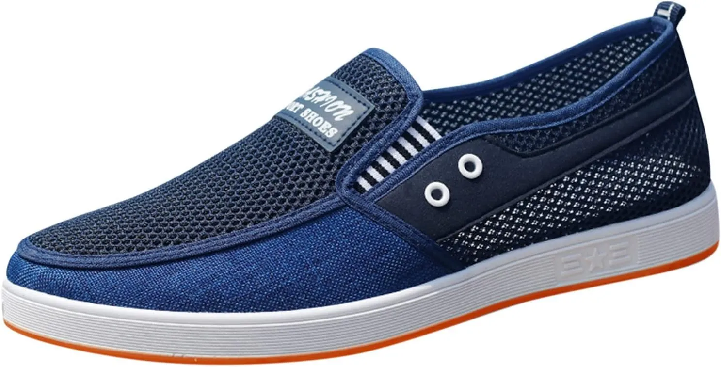 Men's Breathable Barefoot Shoes Comfortable Breathable Slip On Sneaker Comfortable & Light-Weight Stretch Shoes