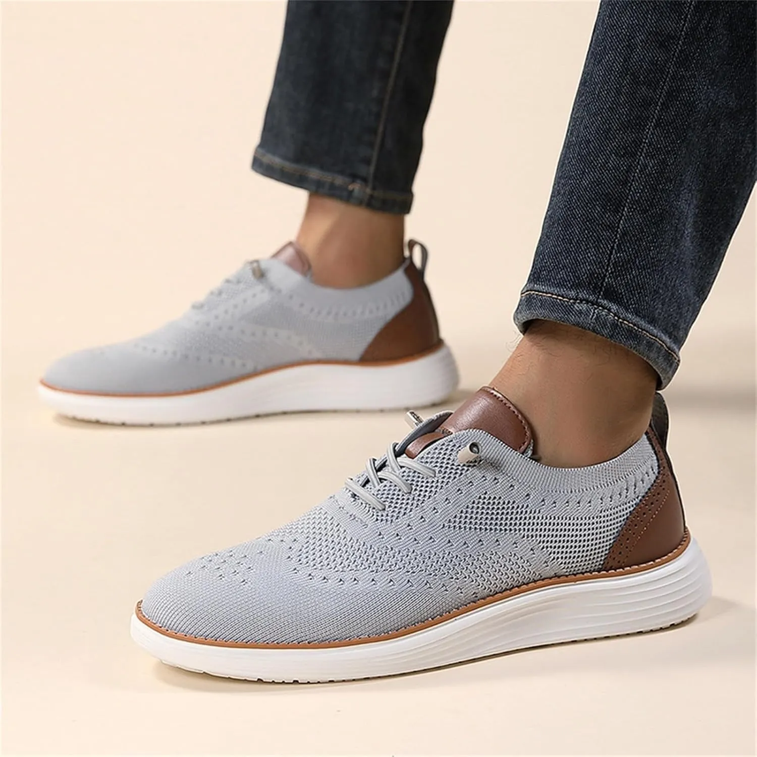 Men's Breathable Barefoot Shoes Comfortable Breathable Stretch Canvas Slip On Sneaker Comfortable Stretch Shoes