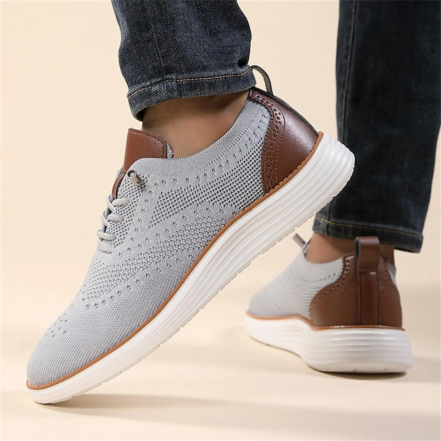 Men's Breathable Barefoot Shoes Comfortable Breathable Stretch Canvas Slip On Sneaker Comfortable Stretch Shoes