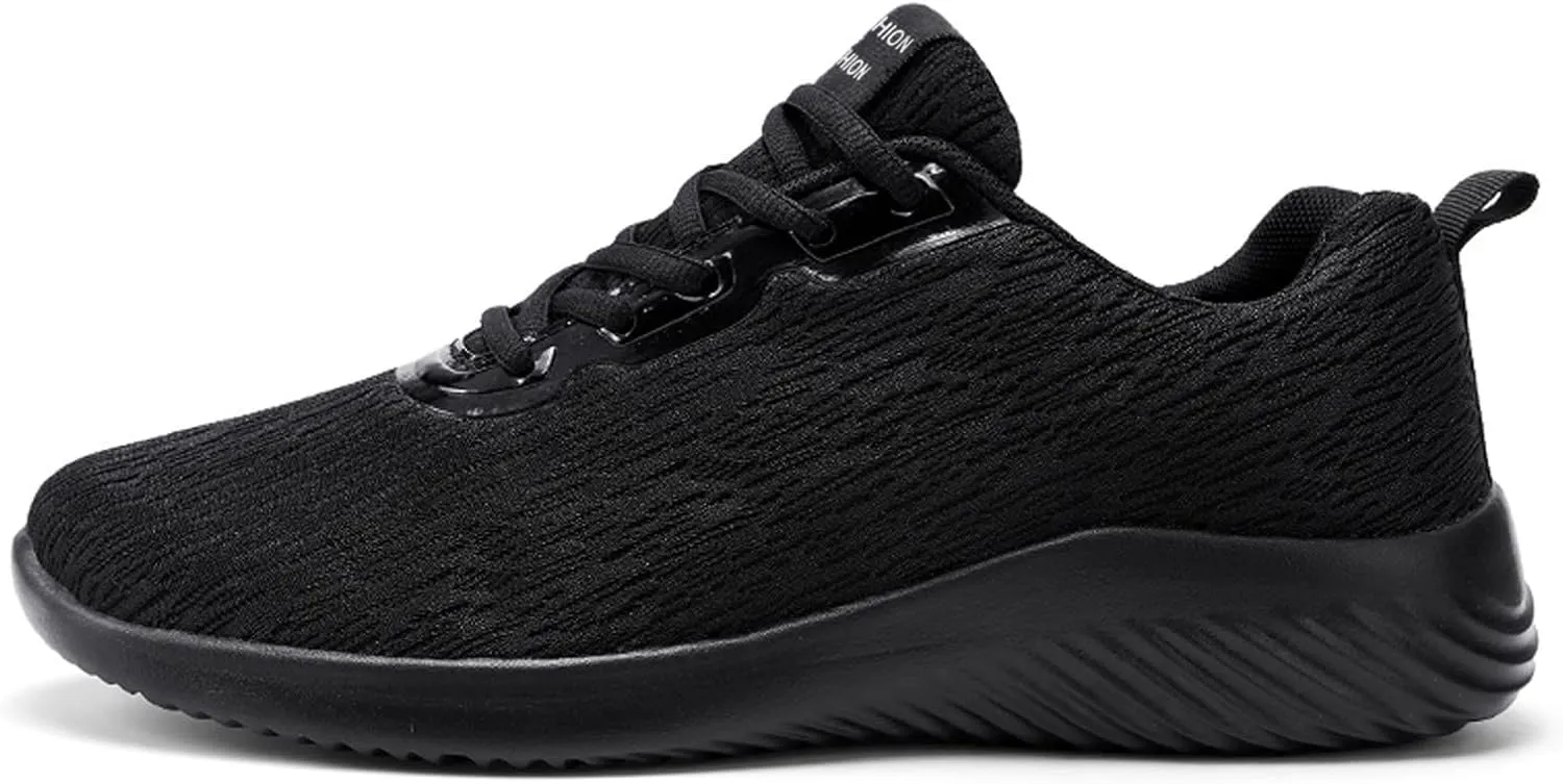 Mens Breathable Lace Up Running Shoes Breathable Casual Comfortable Walking Sneaker Wide Walking Shoes for Men