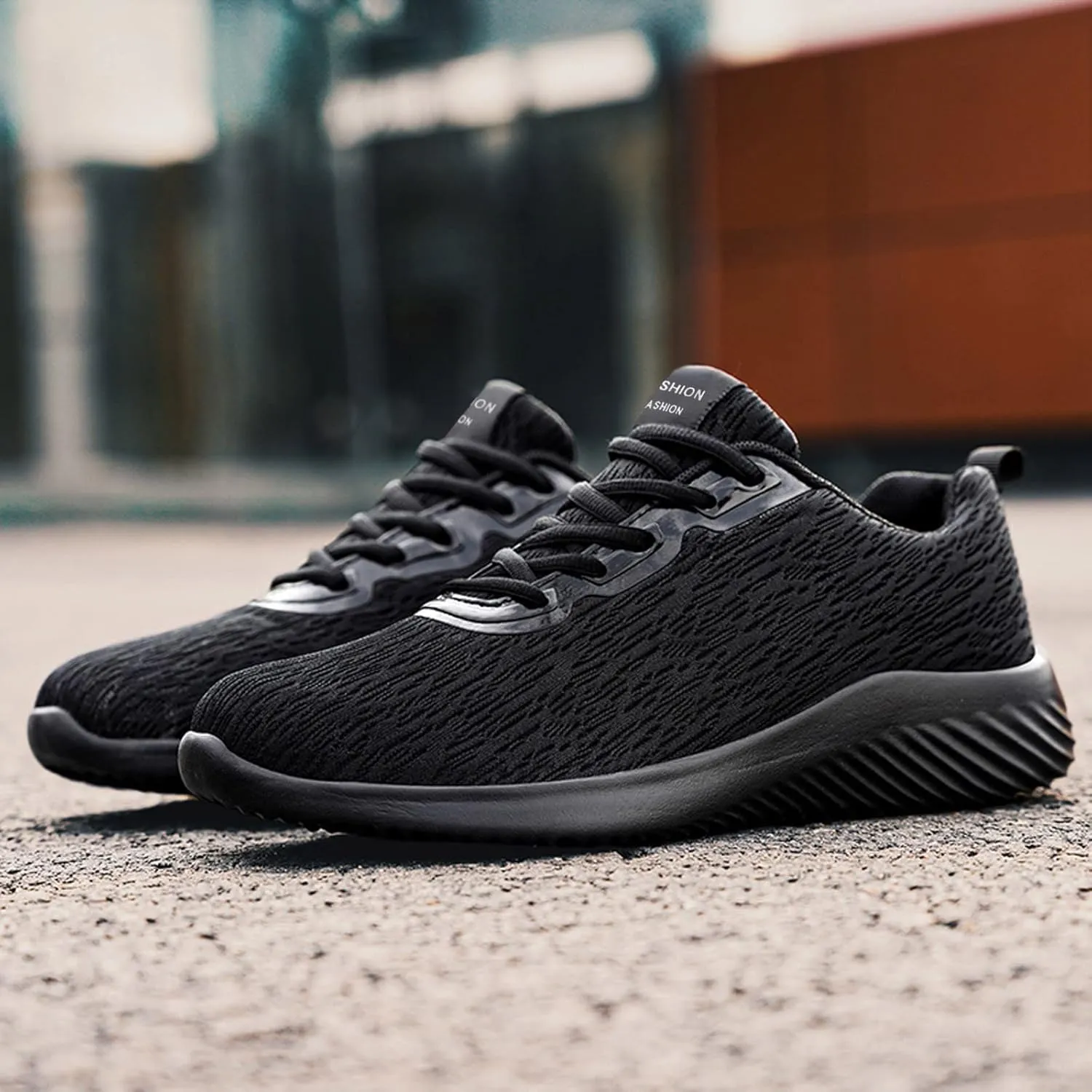 Mens Breathable Lace Up Running Shoes Breathable Casual Comfortable Walking Sneaker Wide Walking Shoes for Men