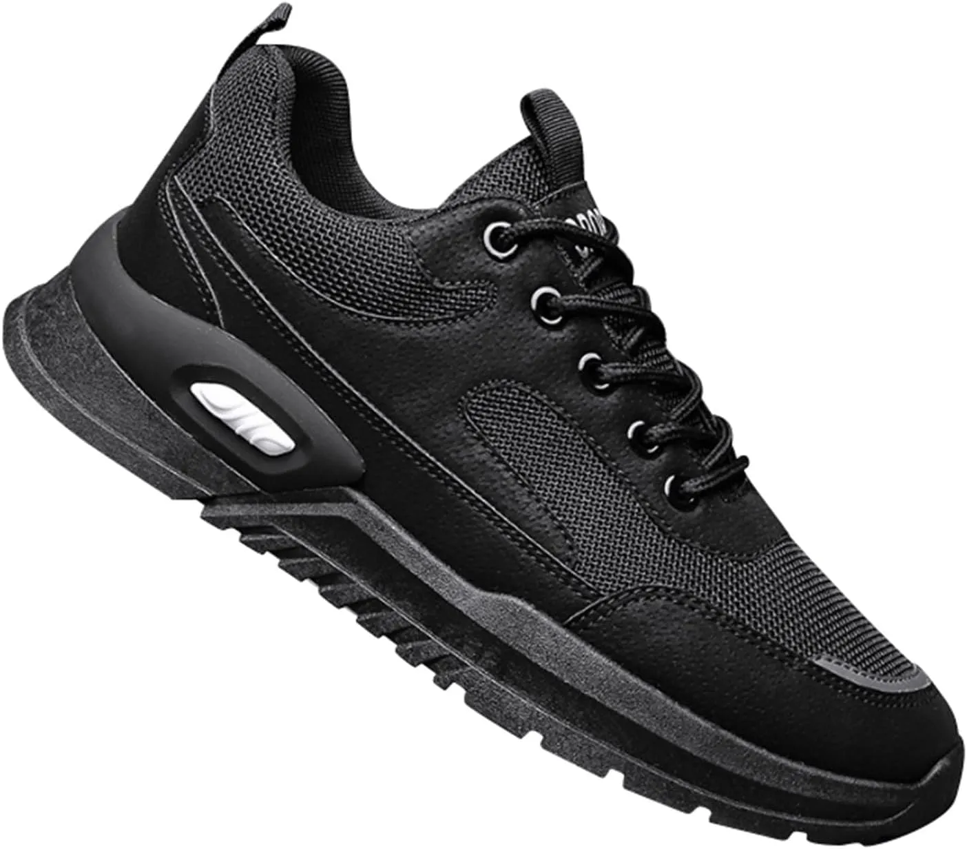 Mens Breathable Lace Up Running Shoes Comfortable Breathable Lace Up Sneaker Non Slip Work Sport Shoes for Men