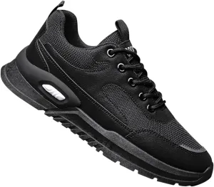 Mens Breathable Lace Up Running Shoes Comfortable Breathable Lace Up Sneaker Non Slip Work Sport Shoes for Men