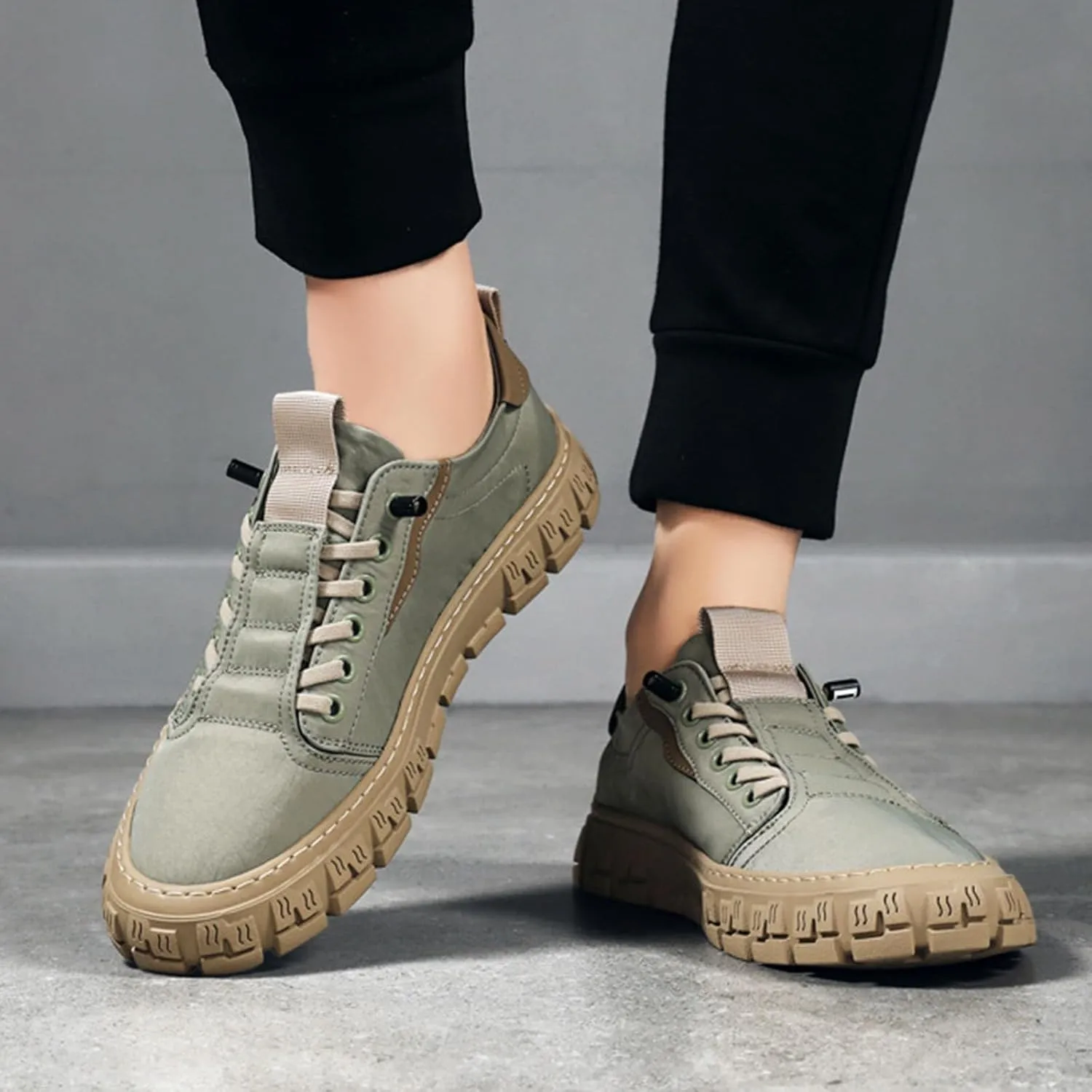 Men's Breathable Mesh Running Shoes Casual Sneaker Mesh Breathable Walking Shoe Men's Comfortable Canvas Shoes