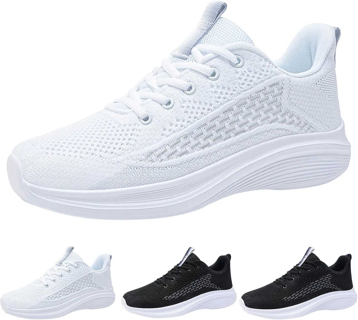 Men's Breathable Mesh Running Shoes Lightweight Breathable Slip On Running Shoe Lightweight Work Shoes for Men