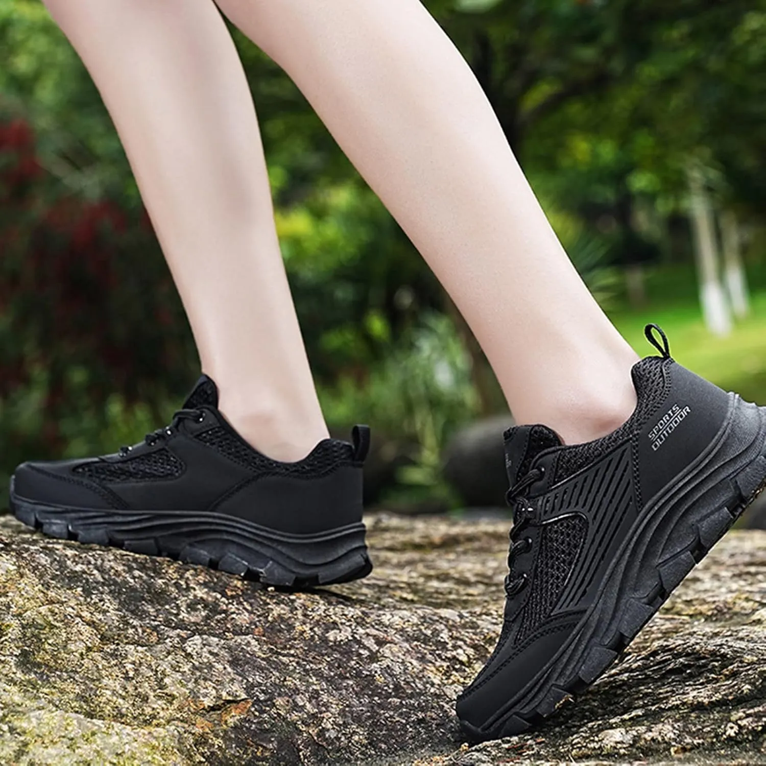Men's Breathable Mesh Running Shoes Lightweight Breathable Slip On Running Shoe Men's Comfortable Canvas Shoes