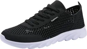 Men's Breathable Stretch Workout Shoes Breathable Mesh Comfortable Tennis Shoe Men's Breathable Barefoot Shoes