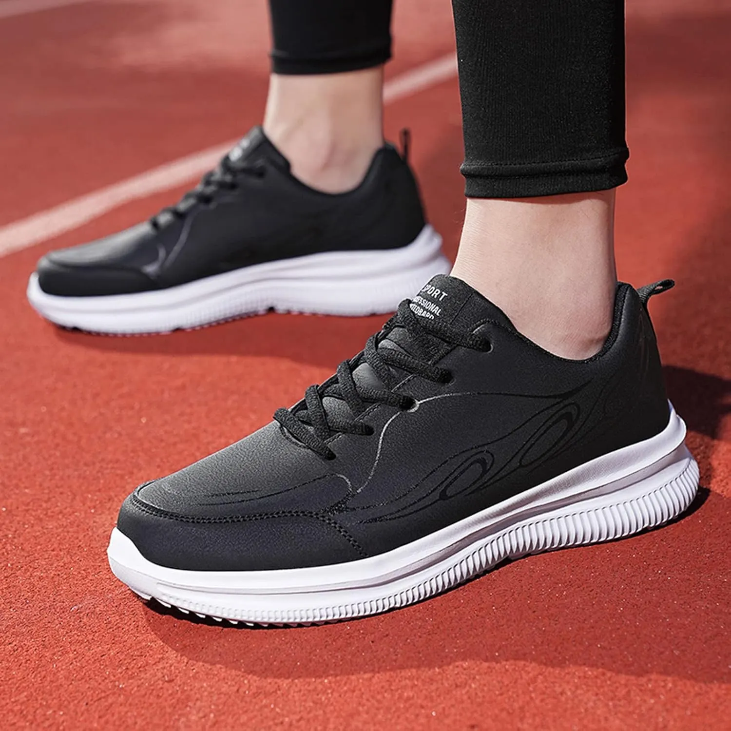 Men's Breathable Stretch Workout Shoes Casual Sneaker Mesh Breathable Walking Shoe Sport Jogging Walking Shoes