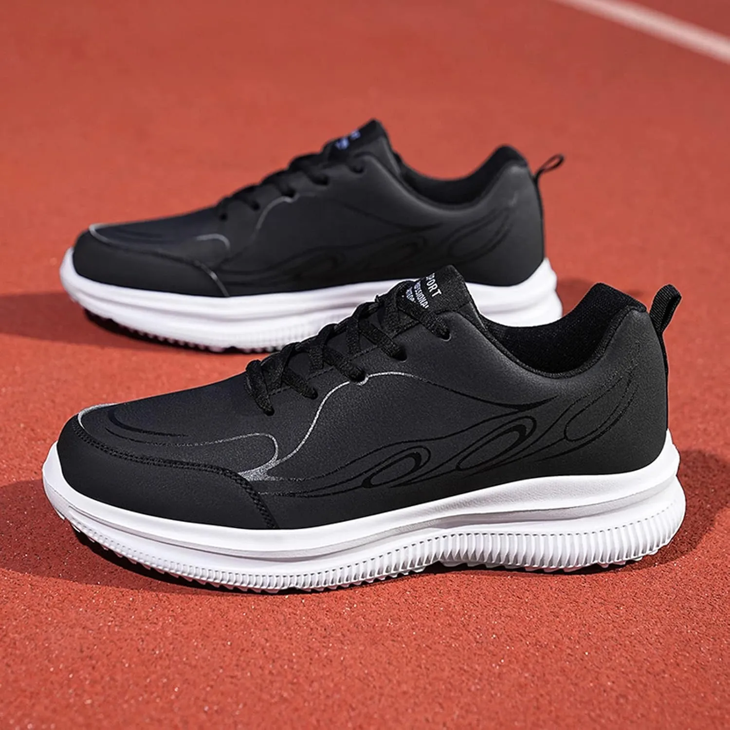 Men's Breathable Stretch Workout Shoes Casual Sneaker Mesh Breathable Walking Shoe Sport Jogging Walking Shoes