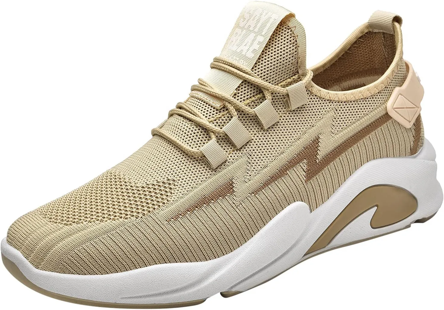 Men's Breathable Stretch Workout Shoes Comfortable Breathable Lace Up Sneaker Men's Sport Breathable Mesh Shoes