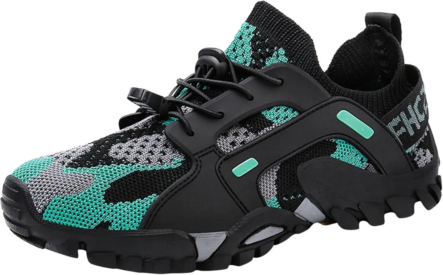 Men's Breathable Stretch Workout Shoes Lace Up Comfortable Light-Weight Shoe Breathable Diabetic Shoes for Men