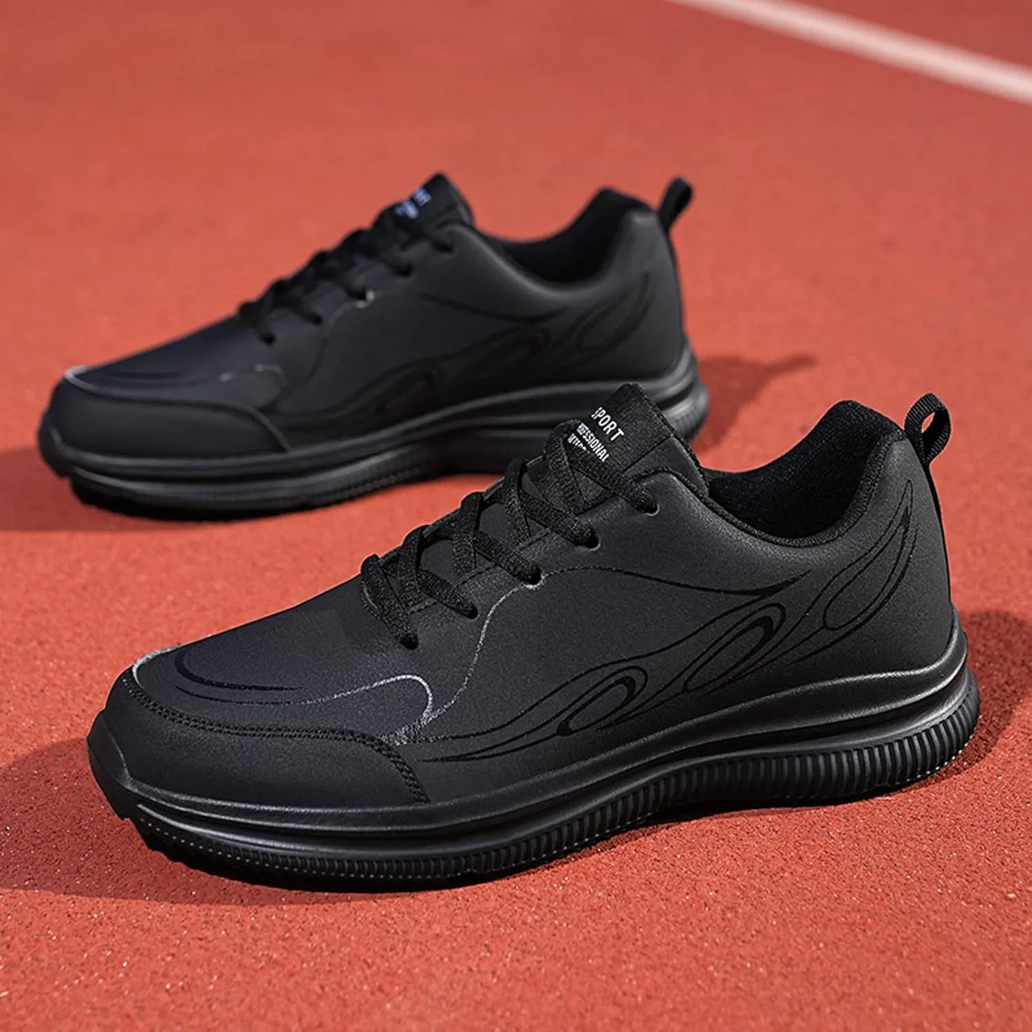 Men's Breathable Stretch Workout Shoes Lightweight Breathable Slip on Running Shoe Lightweight Minimalist Shoes