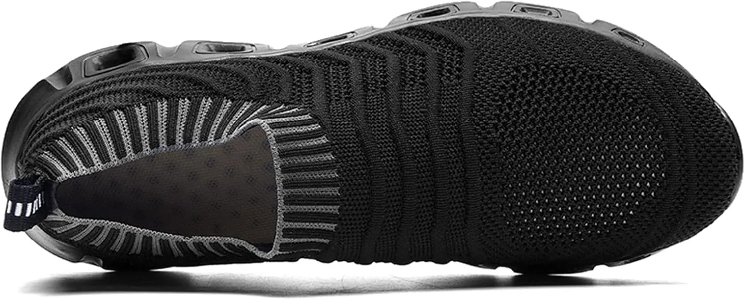 Men's Breathable Stretch Workout Shoes Supportive Running Athletic Sneaker Memory Foam Versatile Shoes for Men