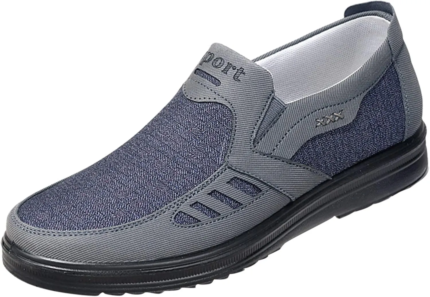 Men's Casual Dress Sneakers Fashion All Season Men Casual Shoes Flat Non Slip On Simple Design Solid Color Comfortable