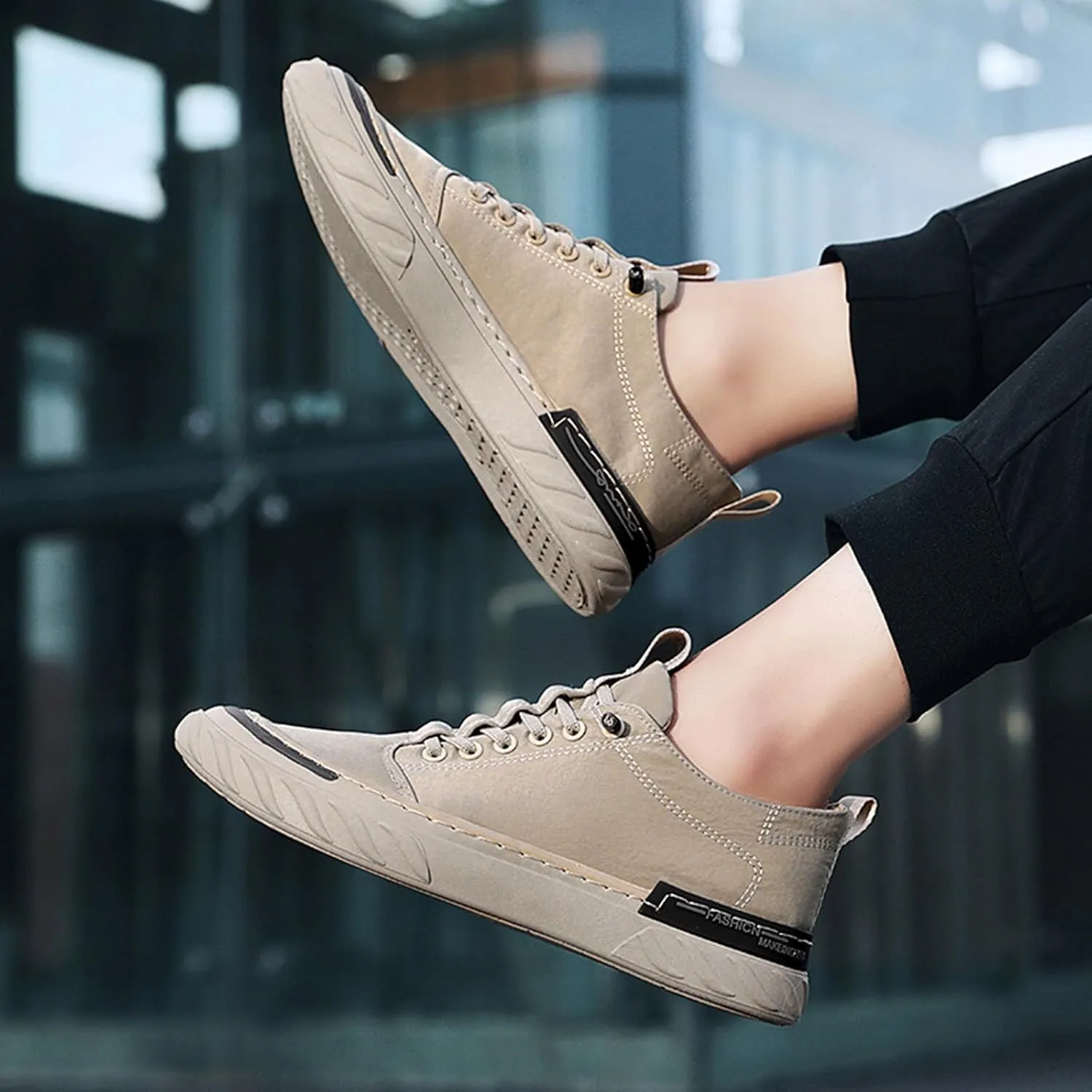 Men's Casual Dress Sneakers Men Low Top Breathable Casual Sport Shoes