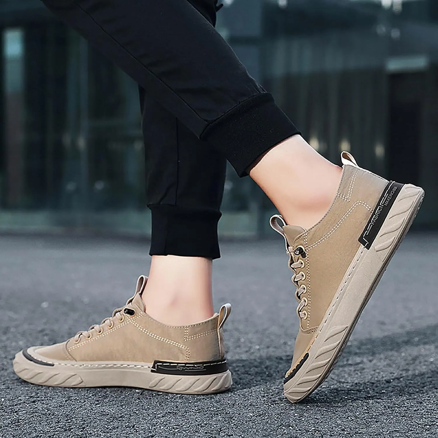 Men's Casual Dress Sneakers Men Low Top Breathable Casual Sport Shoes