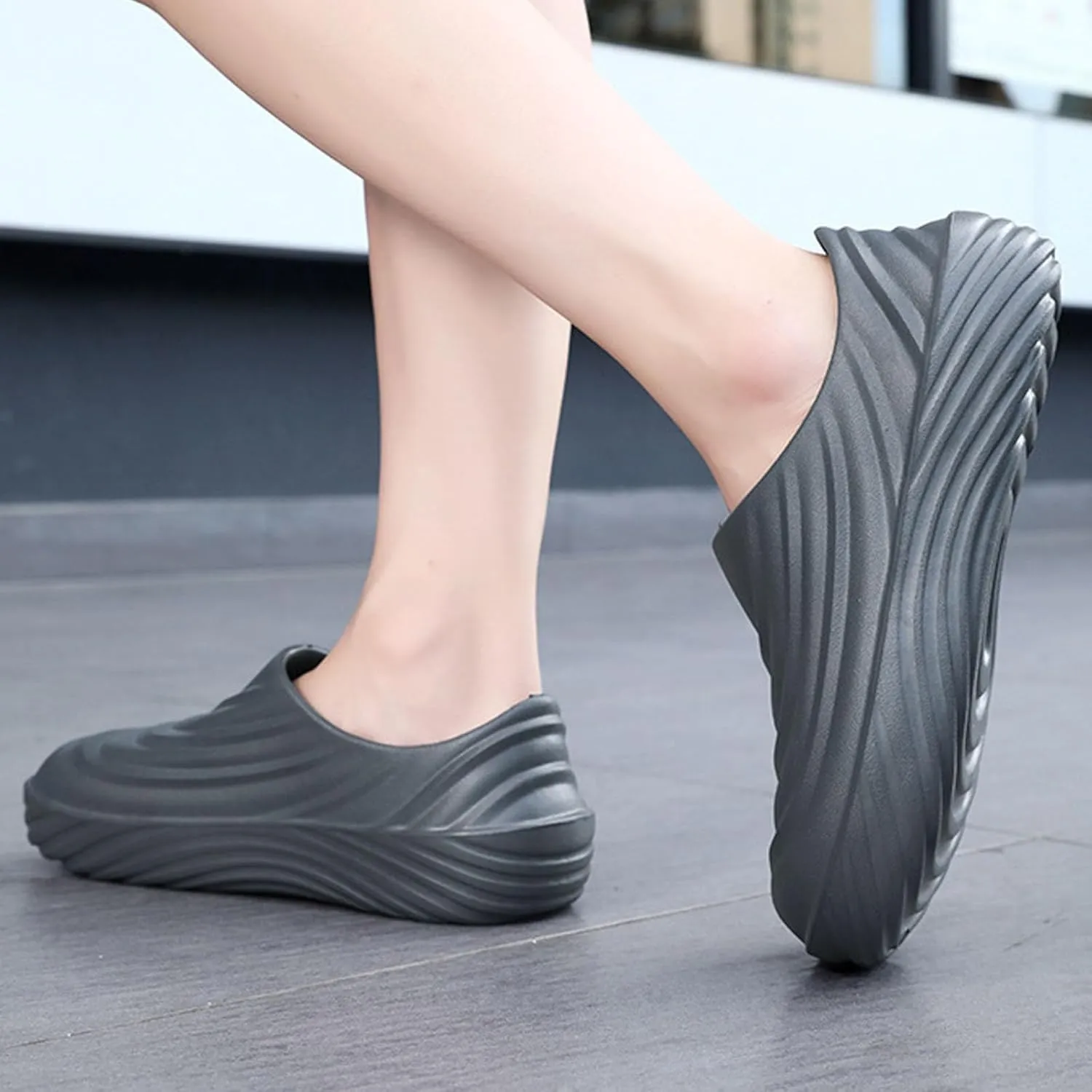 Men's Casual Dress Sneakers Men's and Work Shoes with Closure Toe Lightweight and Wear Solid Color Casual Shoes for