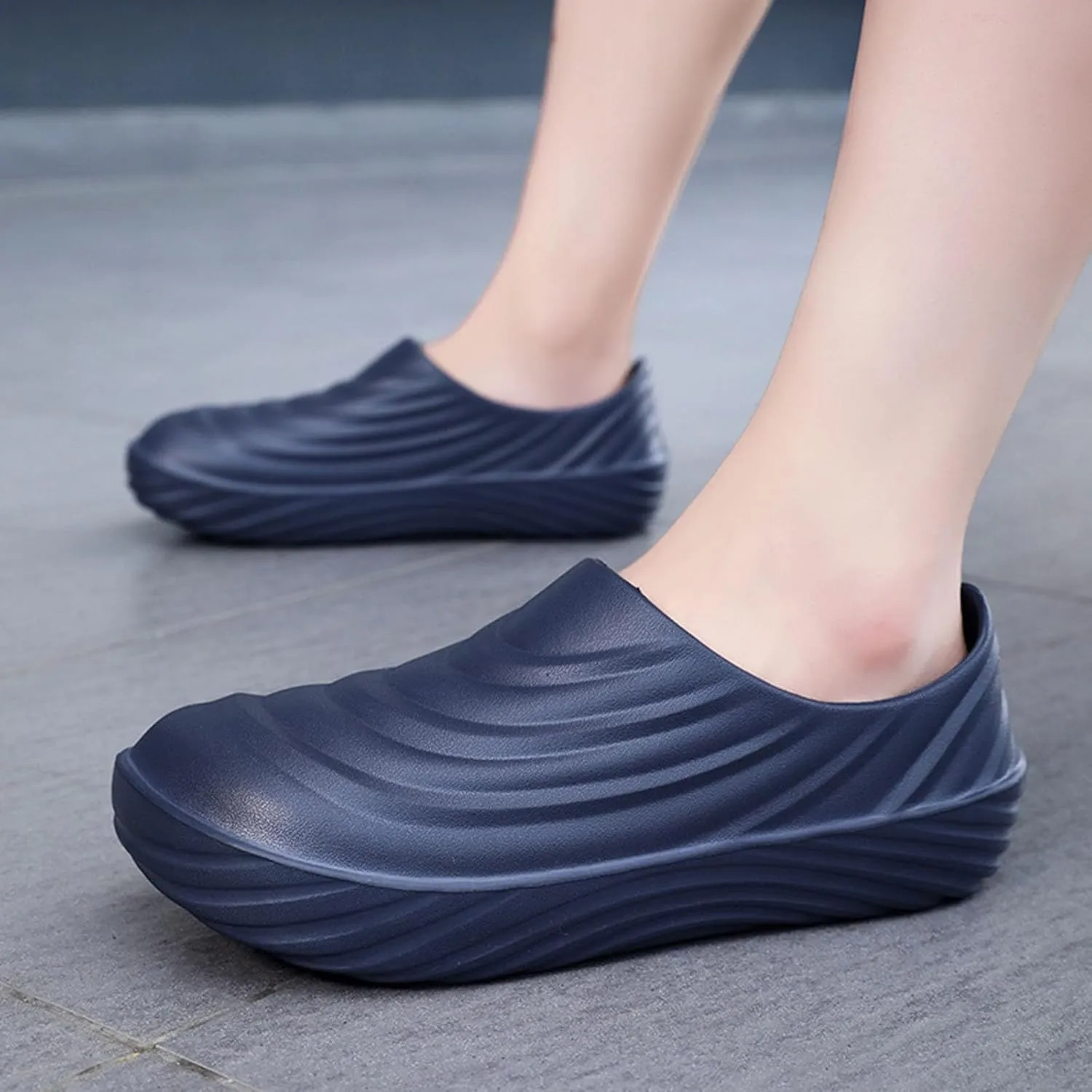 Men's Casual Dress Sneakers Men's and Work Shoes with Closure Toe Lightweight and Wear Solid Color Casual Shoes for