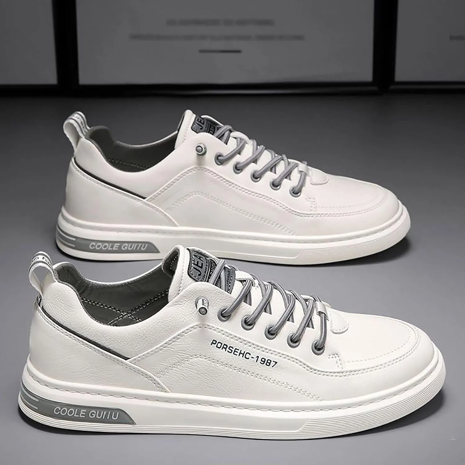 Men's Casual Dress Sneakers Sneakers Fashion Custom Low Top Leather Board Shoes Men Skateboard Casual Shoes
