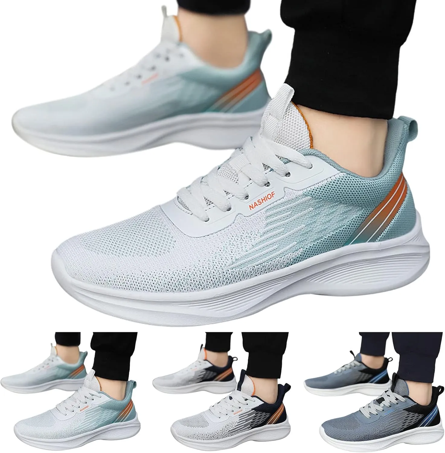 Men's Classic Casual Jogging Sneakers Comfortable Lightweight Casual Walking Shoe Lightweight Minimalist Shoes