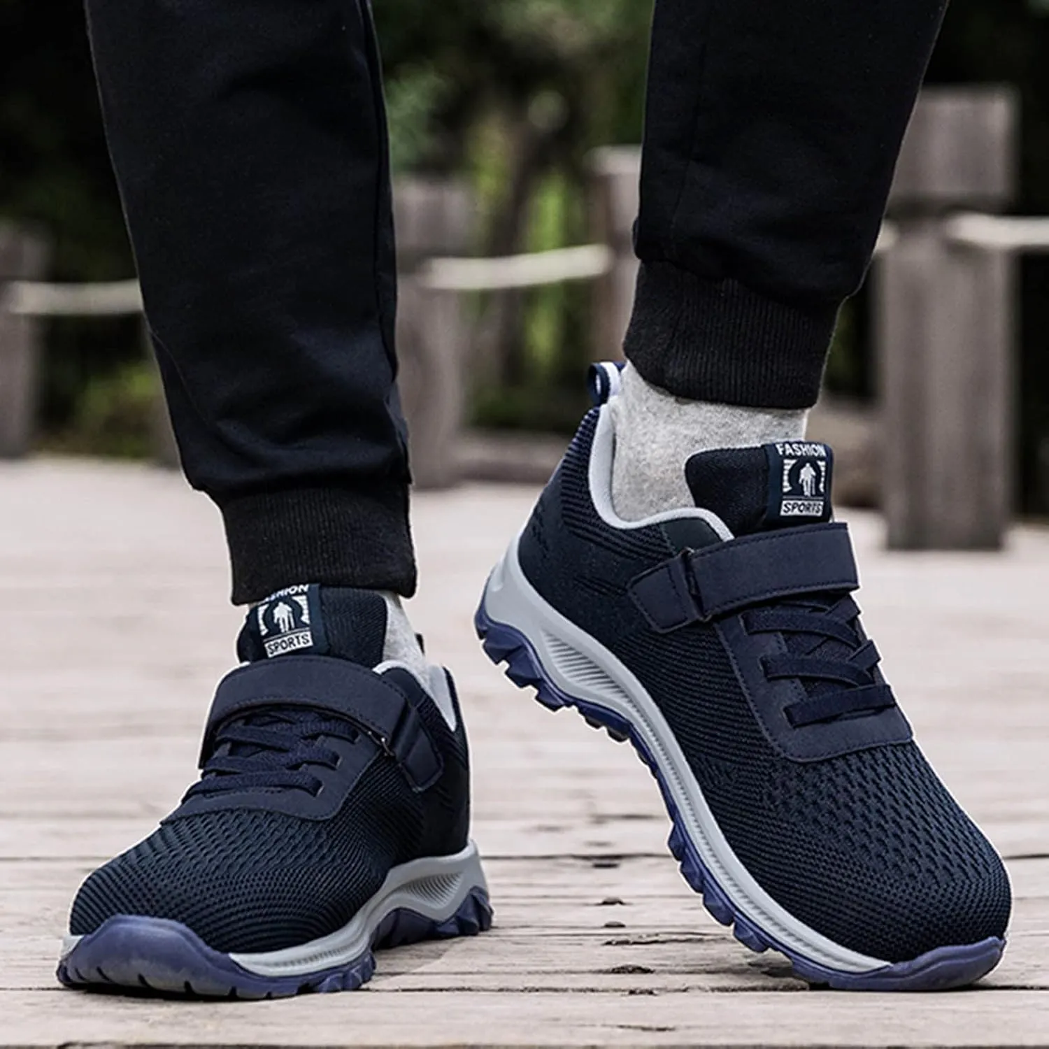 Men's Classic Casual Jogging Sneakers Lace Up Comfortable Light-Weight Shoe Men's Classic Casual Walking Shoes