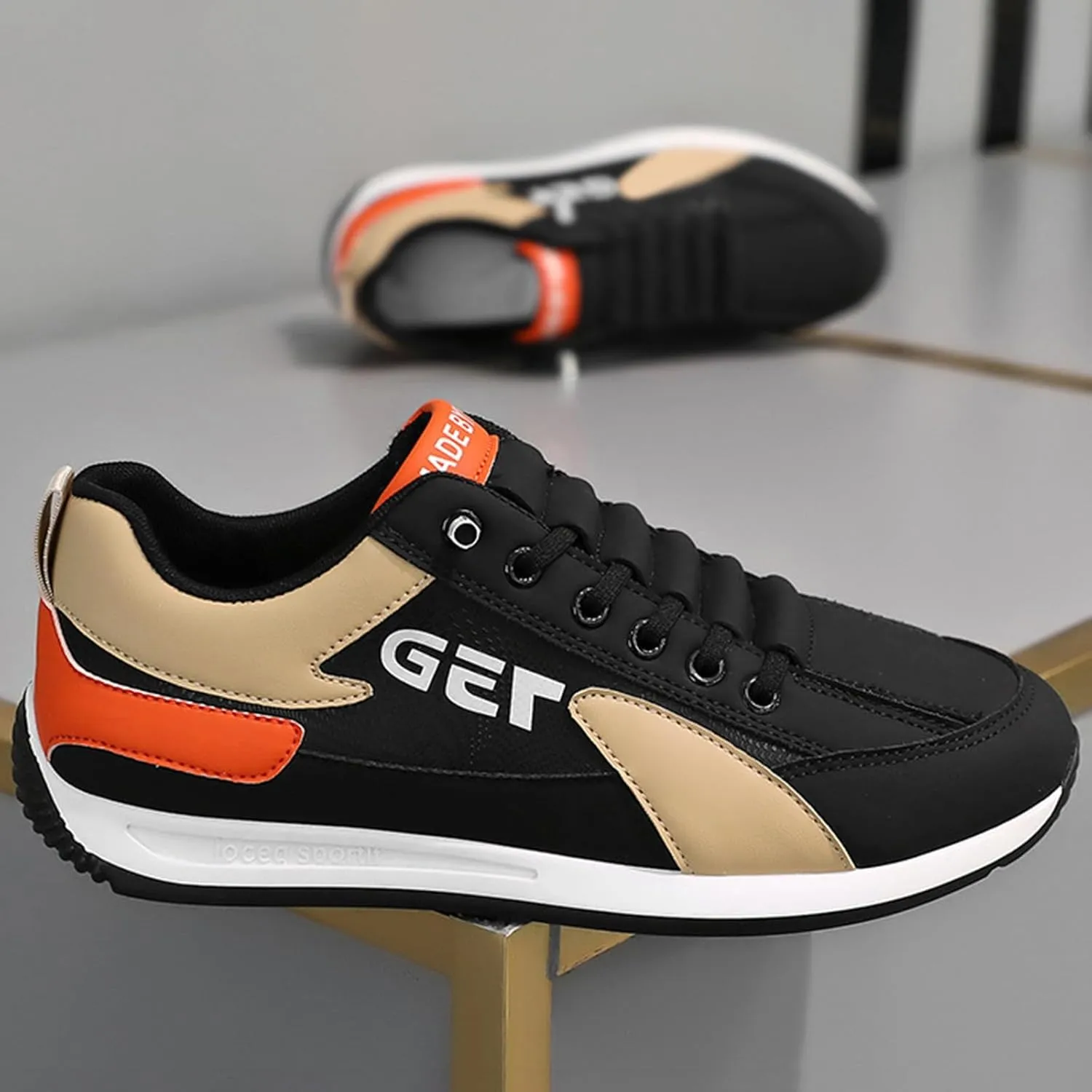 Men's Comfortable Diabetic Shoes Comfortable Breathable Stretch Canvas Slip on Sneaker Supportive Walking Shoes