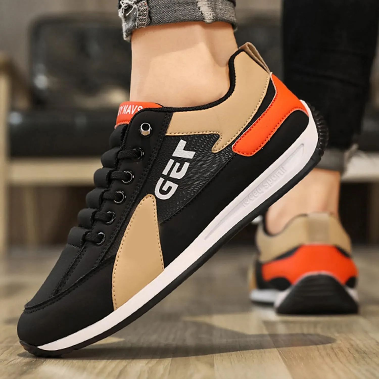 Men's Comfortable Diabetic Shoes Comfortable Breathable Stretch Canvas Slip on Sneaker Supportive Walking Shoes