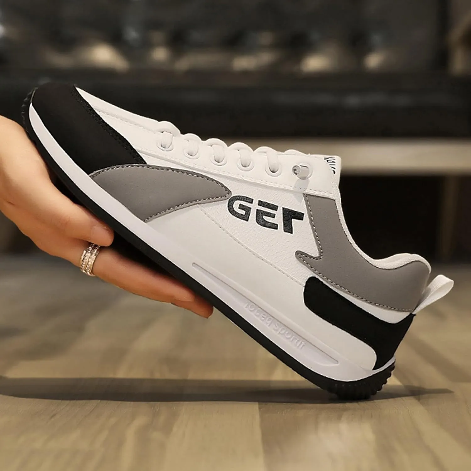 Men's Comfortable Diabetic Shoes Comfortable Breathable Stretch Canvas Slip on Sneaker Supportive Walking Shoes