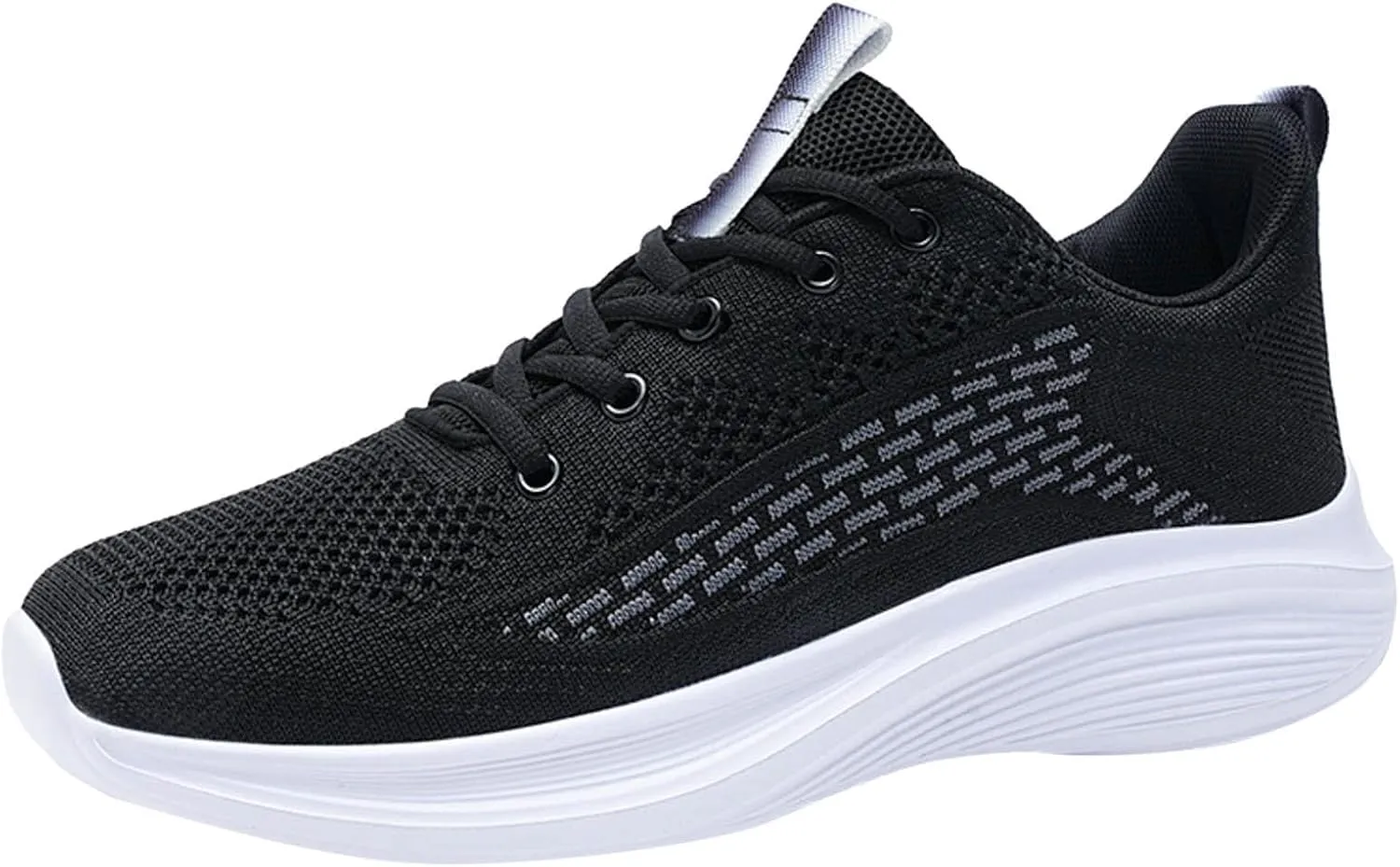 Men's Comfortable Stretch Workout Shoes Business Mesh Breathable Walking Shoe Breathable Lace Up Shoes for Men