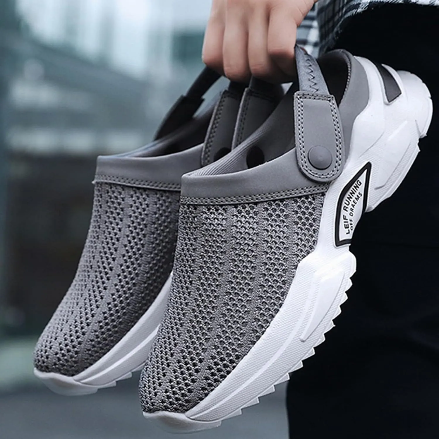 Men's Comfortable Summer Sandals Breathable Lightweight Casual Slip On Shoes for Walking Outdoor Beach