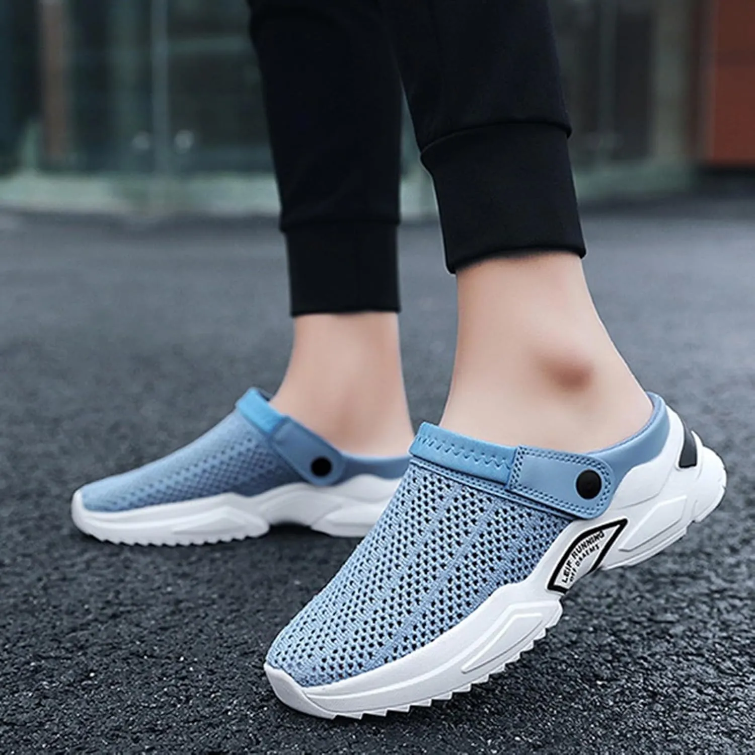 Men's Comfortable Summer Sandals Breathable Lightweight Casual Slip On Shoes for Walking Outdoor Beach