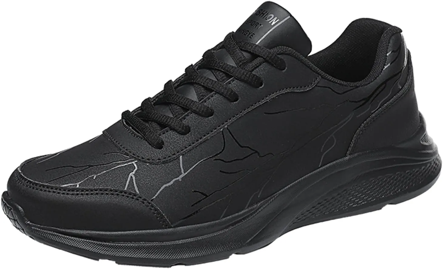 Men's Fashion Sneakers Low Top Leather Casual Lightweight Sports Men Shoes Walking Shoes