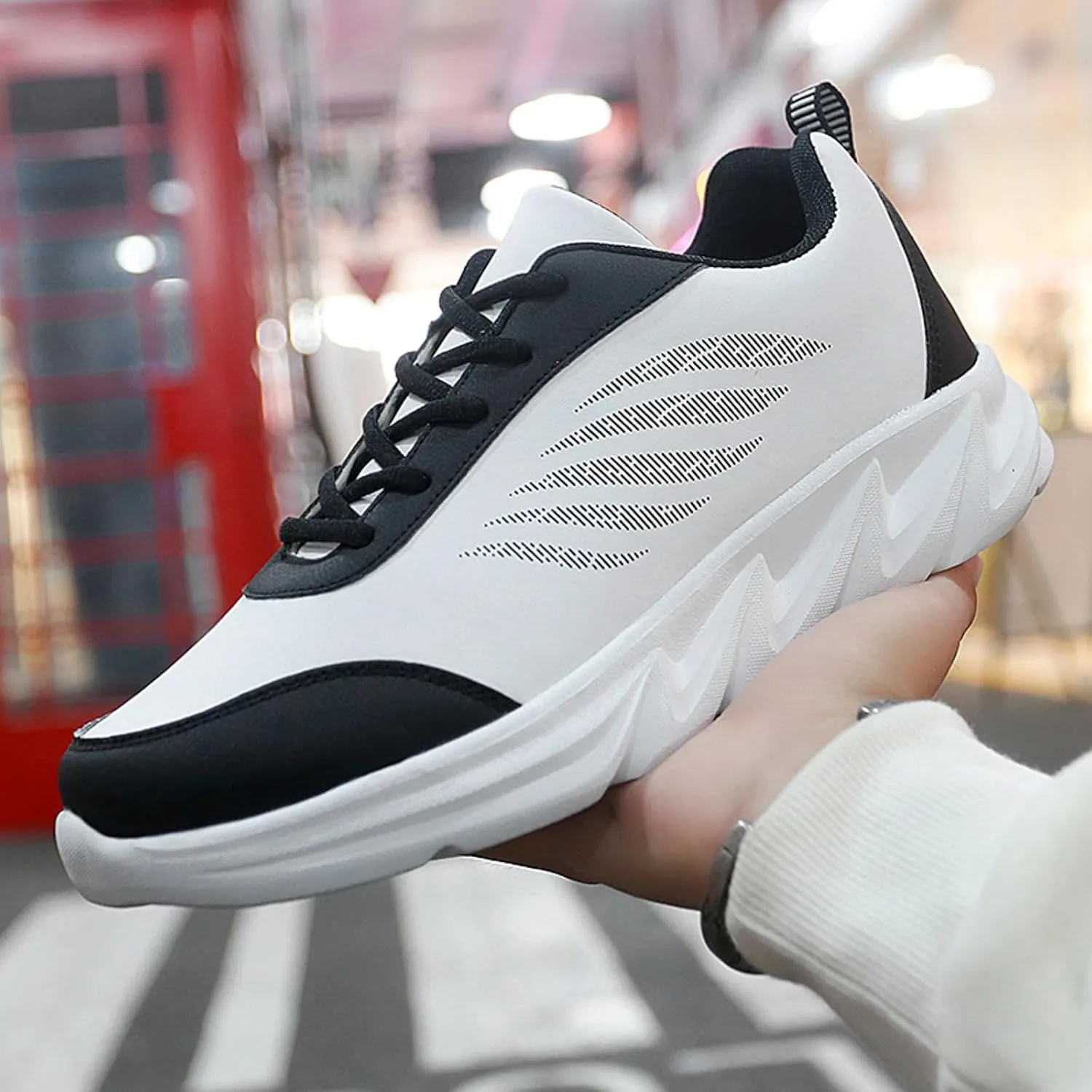 Men's Fashion Versatile Walking Shoes Slip On Lightweight Breathable Fashion Sneaker Lightweight Barefoot Shoes