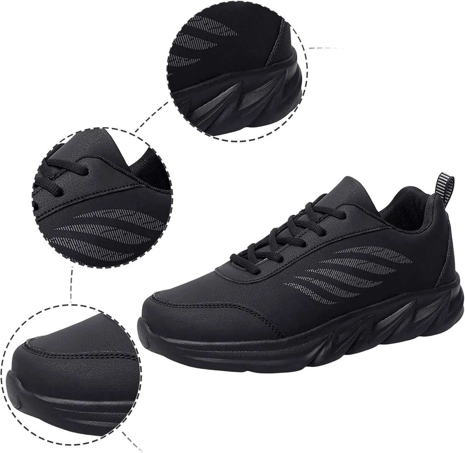 Men's Fashion Versatile Walking Shoes Slip On Lightweight Breathable Fashion Sneaker Lightweight Barefoot Shoes