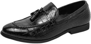 Mens Faux Faux Leather Driver Moccasins Adult Male Loafer Shoes Mens Leather Dress Casual Tassel Loafer Shoe