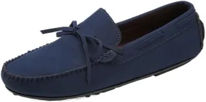 Men's Genuine Leather Loafers with Tassel, Suede Vamp, Deck Shoes with Stitching Details, Lightweight, Anti-Slip, Outdoor Slip-Ons