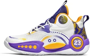 Men's High-Top Basketball Shoes Breathable Mesh, Cushioned Midsole, Textured Grip Outsole