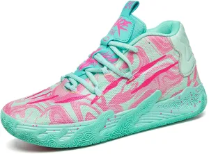 Men's High-Top Basketball Sneakers - Breathable Non-Slip Rubber Sole for Running,Casual Wear & Sports Training Lightweight Cushioning Workout Shoes​